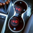 thumbnail image 6 of Jkung Car Round Water Bottle Silicone Coaster Dog Paw Print Cup Holder Anti-slip Hear-resistant Silicone Cup Mat Car Interior Accessories, 6 of 8