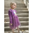 thumbnail image 3 of Toddler Girls Long Sleeve Autumn Spring Dress Casual Outfits Party Tutu Dress Gifts for 3-7 Years, 3 of 7