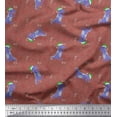 thumbnail image 1 of Soimoi polyester Crepe Fabric Floral,Envelope & Fox Kids Print Fabric by Yard 52 Inch Wide, 1 of 3