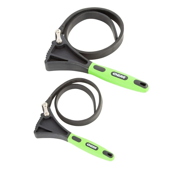 OEMTOOLS 24720 Clé à Sangle en Caoutchouc 2 Pcs, Clé à Tuyau en Caoutchouc, Ensembles de Clés Réglables, Poignée de Clé 4” et 7”
