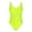Yellow, variant on Odeerbi Swimsuit Women One Piece Swimsuits Wrinkled Cloth Wave Fluorescent Color 2025 Fashion Yellow