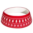 thumbnail image 2 of PONPRNGY Christmas Tree Collar, Knit Red Xmas Tree Collar, Christmas Tree Collars for Atificial Trees, Farmhouse Tree Stand Base Cover Ring Skirt, 2 of 6