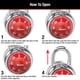 thumbnail image 5 of Locker Lock Master Lock 1504D - Candado combinado, color rojo, 5 of 6