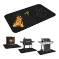 thumbnail image 4 of Non Slip Fireproof Floor Mat for Stove Protection Waterproof Black 39x60, 4 of 6