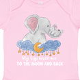 thumbnail image 4 of Inktastic My Gigi Loves Me to the Moon and Back Elephant Family Boys or Girls Baby Bodysuit, 4 of 5