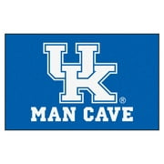 Fanmats Man Cave Logo Sports Area Rug, Blue