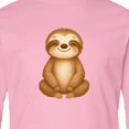 thumbnail image 4 of Inktastic Happy Sloth Long Sleeve Youth T-Shirt, 4 of 5