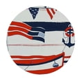 thumbnail image 4 of Orinice Boat Anchor Flag Round Table Cover Stain Resistant Washable Indoor Outdoor Tablecloth Kitchen Dining Wedding Parties Table Cloth 100% Polyester Fiber 54-58, 4 of 8