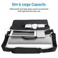 thumbnail image 5 of JETech Laptop Shoulder Bag Compatible with 15.6-Inch Tablet and Computer, Waterproof Carrying Case with Portable Handle, Black, 5 of 6