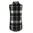 thumbnail image 4 of Girls Plaid Vest Flannel Sleeveless Shacket Shirt Jacket with Pockets Fall Button Front Casual Fashion Jackets Black, 10-11 Years, 4 of 7