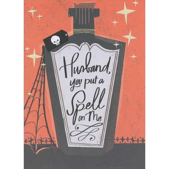 Designer Greetings You Put a Spell on Me Love Potion Bottle Halloween Card for Husband