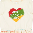 thumbnail image 4 of Inktastic Juneteenth 1865 Heart Girls Toddler Dress, 4 of 5