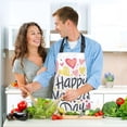 thumbnail image 6 of Happy Mother's Day Heart 5 Pcs Kitchen Set Heat Resistant Oven Mitts and Non-Slip Pot Holders with Adjustable Cooking Apron, 6 of 6