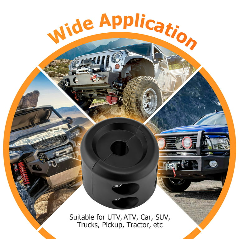 WEISEN - 5/16 Clevis Slip Hook + Winch Cable Stopper  for ATV UTV Truck  Polaris Can-Am Honda 