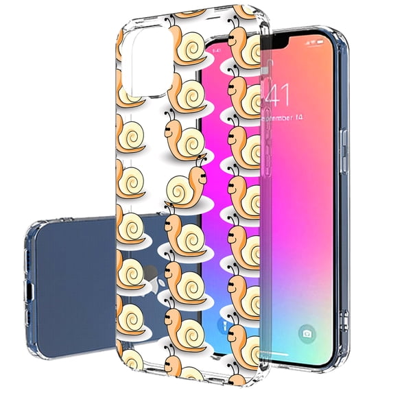 TalkingCase Slim Case for Apple iPhone 14, Slim Thin Gel Tpu Cover, Snail One Print, Light Weight, Flexible, Soft, Anti-Scratch, Printed in USA
