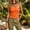 Orange, variant on BUIGTTKLOP Tube Tops for Women Sleeveless Going out Tops Cable Knit Slim Fitted Strapless Top