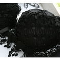 thumbnail image 3 of Women Push Up Bra Set Girl Floral Lace Underwear Set Underwire Brassiere Outfit, 3 of 6