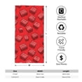 thumbnail image 2 of Polyester Long Towel Multi-Size Water Absorption Good Bright Fluffy Soft For Bathroom Swimming Pool Beach Outdoor Travel Red Building Block, 2 of 8
