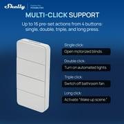 Shelly BLU RC Button 4 ZB, Smart remote conrol, Zigbee & Bluetooth
