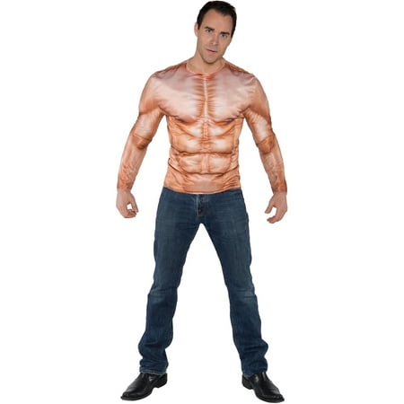 Photo-Real Muscle Padded Shirt Adult Halloween