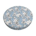 thumbnail image 6 of Uemuo Lily Flower Pattern Round Bar Stool Seat Covers Washable Stool Cushion Slipcover Elastic Bar Chair Covers-12 inch, 6 of 7