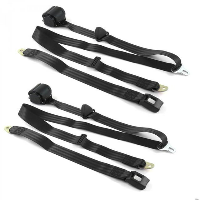 Kit de Ceinture de Sécurité à Godet Rétractable Noir 3 Points Standard Ford 1957-1959 - 2 Ceintures