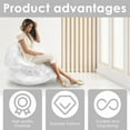 thumbnail image 3 of Jokapy Clear Inflatable Plastic Bean Bag Chair, 3 feet Round, Silver, 3 of 11