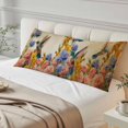 thumbnail image 4 of Vintage Hummingbirds Body Pillow Covers 20"x60", Spring Farmhouse Country Flowers Soft Brushed Microfiber Breathable Throw Pillow Covers, Pillowcase with Zipper for Couch Sofa Bedroom Living Room, 4 of 9
