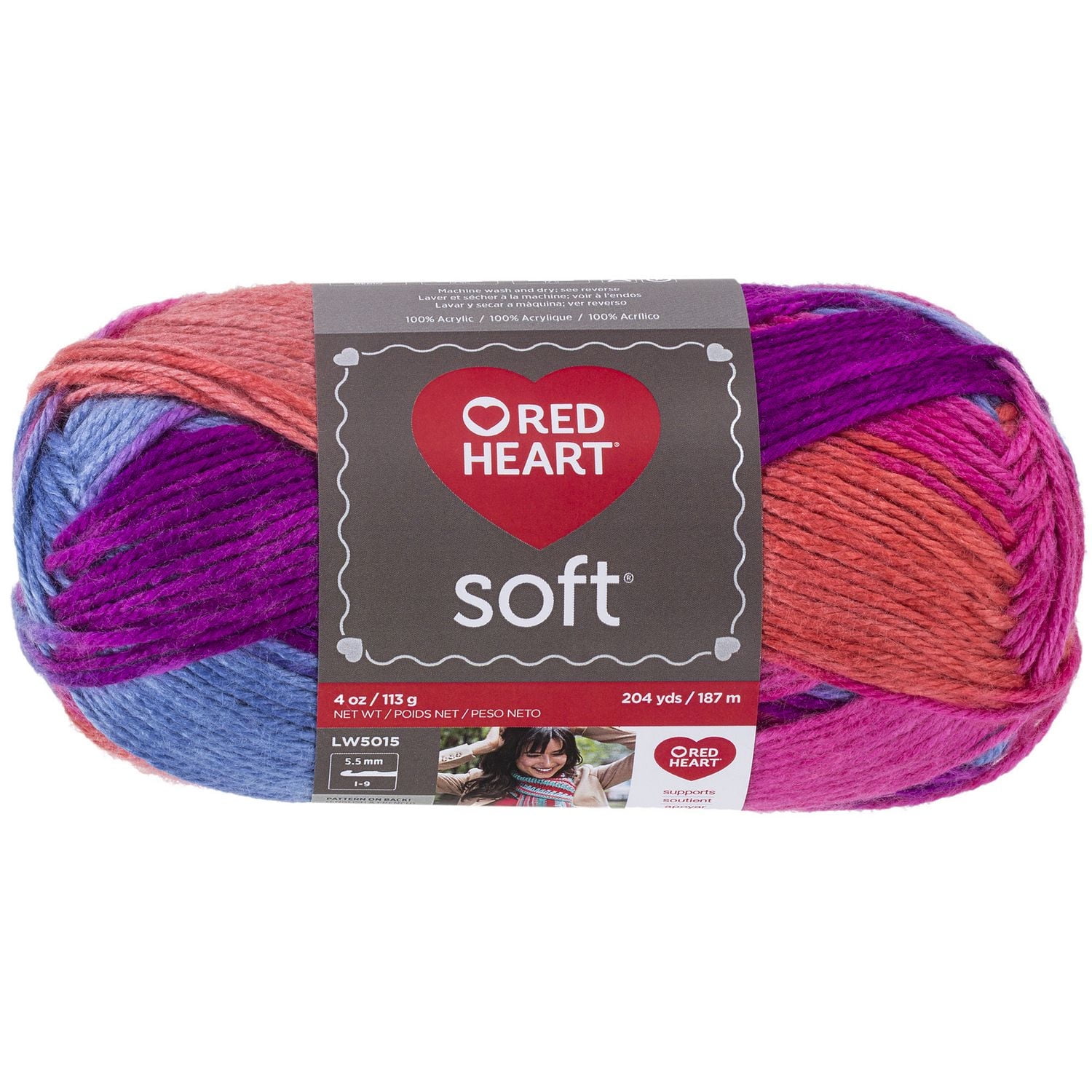 Red Heart® Soft® Yarn, Acrylic #4 Medium, 5oz/141g, 256 Yards