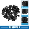 thumbnail image 3 of Unique Bargains 20 Pcs Push-Type Retainer Clip No.865952T500 Automotive Clips for Hyundai Accent 2015-2017 Plastic Black, 3 of 6
