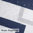 thumbnail image 2 of Dark Blue Shower Curtain Hotel Quality Fabric Shower Curtain 72 Inch by 72 Inch,Modern Geometric Shower Curtain for Bathtub,Waterproof Fabric Cloth Shower Curtain for Bathroom Decor,Indigo, 2 of 6