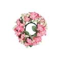 thumbnail image 2 of YOHAVEN Wildflower Candle Ring Wreath, Premium Artificial Floral Candle Holder For Home Or Wedding, Multi-Color Seasonal Accent, Lightweight 20 cm, Perfect For Tables, Mantels, Photo Props, 2 of 6