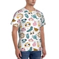 thumbnail image 2 of Bixox Men's Cartoon Animals Printed Short Sleeve Skinny Athletic T-Shirt, 2 of 6