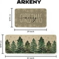 thumbnail image 3 of Xmas Kitchen Mats Set of 2,Winter Christmas Tree Print Rugs,Home Decor Floor Mat, Non-Slip Absorbent Door Mat - 17x29 and 17x47 Inch AKM005, 3 of 6