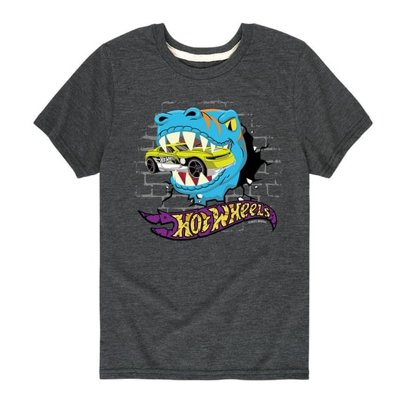 Hot Wheels - T-Rex Wall - Toddler And Youth Short Sleeve Graphic T-Shirt