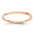 thumbnail image 1 of Diamond2Deal 14k Rose Gold 1.2mm Flat Polished Women's Stackable Band Size 8, 1 of 3