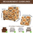 thumbnail image 7 of FKELYI Stretch Armchair Slipcover 2 Pcs Couch Covers Halloween Pumpkin Spiderweb Print Furniture Protector Washable Spandex Sofa Cover with Individual Cushion Cover, 7 of 7