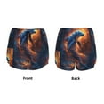 thumbnail image 3 of Salouo Cool Dolphin Print Women's 2 in 1 Running Shorts Double-Layer Shorts Athletic Workout Gym Yoga Shorts Running Shorts for Women-X-Large, 3 of 7