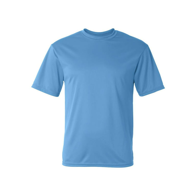 C2 T-Shirt C5100 Basic Men's Sport Performance Tee, Size: Large, Columbia Blue
