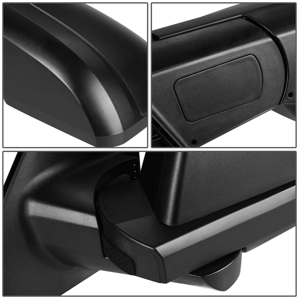 DNA Motoring OE Style Textured Driver Left Side Mirror for 07-13 Toyota Tundra, 08-13 Sequoia