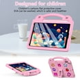 thumbnail image 3 of TECH CIRCLE for iPad 9th/8th/7th Gen 10.2" Kids Case,Cartoon Panda Shockproof Rugged Lightweight Convertible Handles Stand Kid Friendly Case with Pencil Holder for iPad 10.2 2021/2020/2019,Pink, 3 of 7