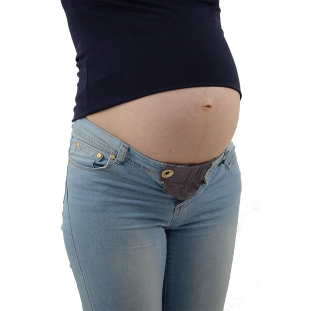 Ceinture à Moins de 5$ Bouton Gris Rallonges de Taille Réglables Pantalon Rallonge de Taille pour Femmes Enceintes Rallonge de Maternité pour Femmes Enceintes avec Grande Taille