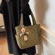 thumbnail image 5 of Bolso celosía diamantes Mujeres acolchadas gran capacidad Multi-Bolsas Chic Hobo Bag, 5 of 9