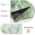 thumbnail image 6 of Tropical Plants Round Area Rug 7Ft Washable Circle Rugs for Dorm Laundry Room, Summer Green Palm Leaves Wooden Grain Non-Slip Carpet Floor Mats Indoor Outdoor Carpet Runner Aesthetic Home Decor, 6 of 8