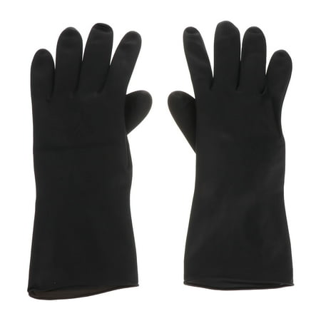 

NUOLUX Non-slip Hair Dye Gloves Wet and Dry Hair Shampoo Barber Gloves Cleaner for Women Men (Black)
