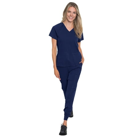 

Med Couture Peaches Women’s Raglan Top & Seamed Jogger Scrub Pant Set [XS - 3XL]