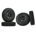 thumbnail image 2 of Láminas de Automóviles 4 Piezas, Neumáticos de Goma para Neumáticos Y Ribete de Rueda para 1:10 Carreras de Automóvil Cami Negro Baoblaze Ruedas y neumáticos RC, 2 of 3