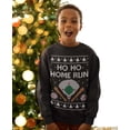 thumbnail image 4 of Tstars Boys and Girls Ugly Christmas Sweatshirt for Baseball Fans - Ho Ho Home Run Holiday, 4 of 6