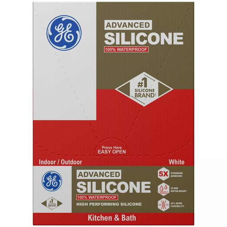 GE Advanced Silicone 2 Kitchen & Bath Sealant, 4-Pack photo 5