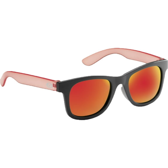 Flying Fisherman Kid's Spray Sunglasses - Black Red/Amber Red Mirror